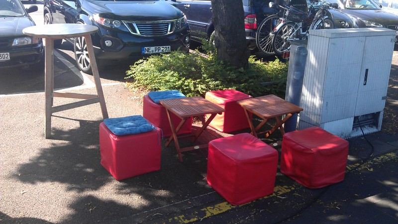 vielleicht der kleinste Biergarten