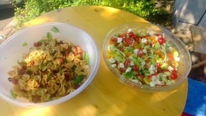 mediterraner Nudelsalat